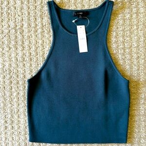 NWT J.Crew super fine ribbed crop tank size M